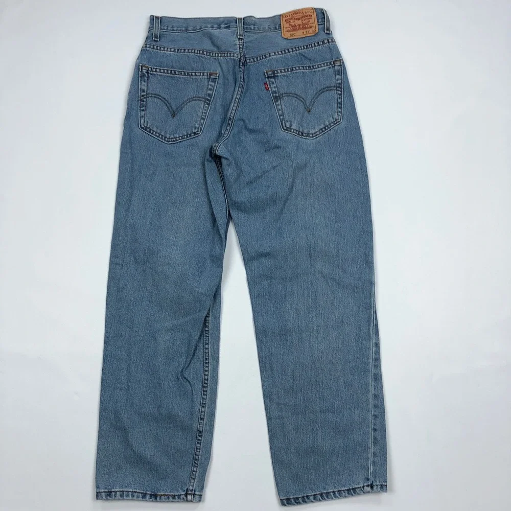 Vintage Levis 550 Relaxed Jeans Mens Fits 30x30 Medium Wash Blue Denim Y2K